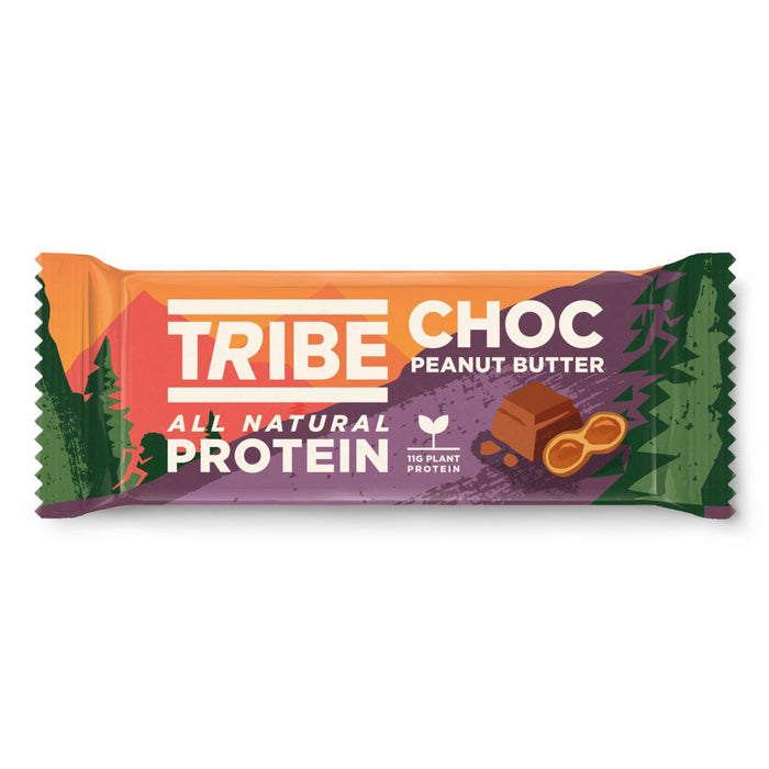 Tribu Choc Choc Peanut Butter Natural Plant Protein Bar 50G