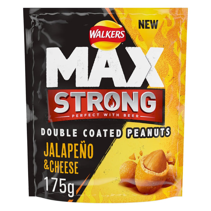 Walkers Max Strong Nuts Jalapeno et Cheese 175G