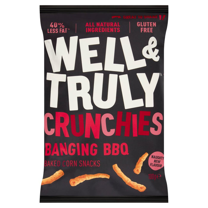Well & Truly Crunchies Banging BBQ Share Bag 100g