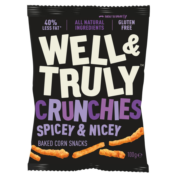 Well & Truly Crunchies Spicey & Nicey Share Bag 100g
