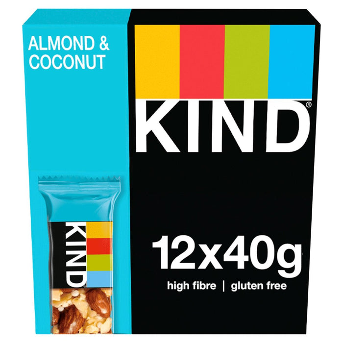 Kind Almond & Coconut 12 Pack 12 x 40g
