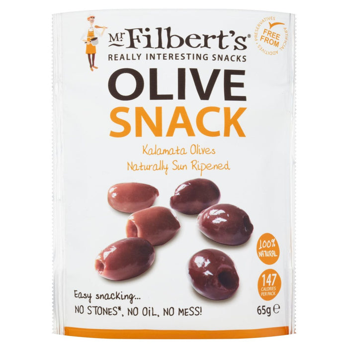 Herr Filberts Olive Snacks kalamata Olives 65G an Kalamata -Oliven abgestimmt