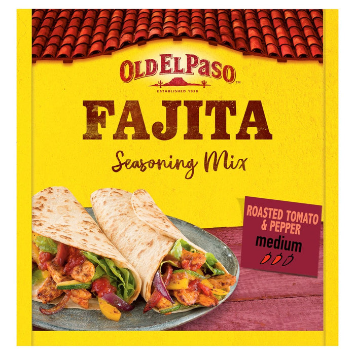Old El Paso Roasted Tomato & Peppers Fajita Seasoning Mix 30g