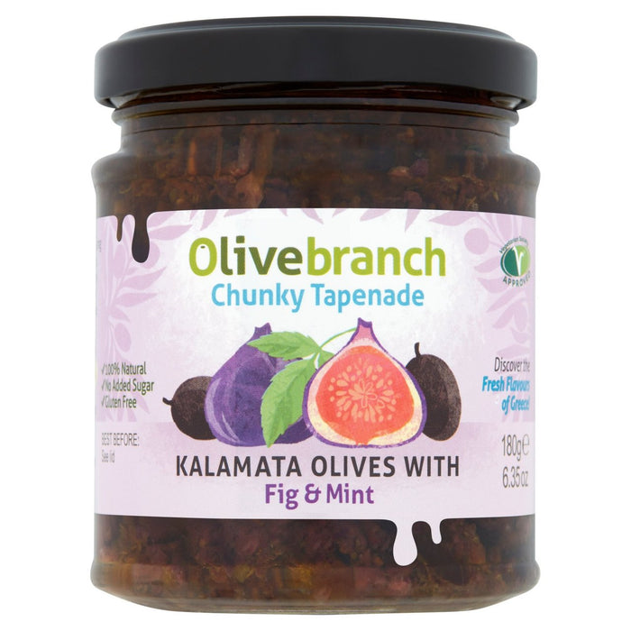 Olive Branch Kalamata Olive Tapenade with Fig & Mint 180g