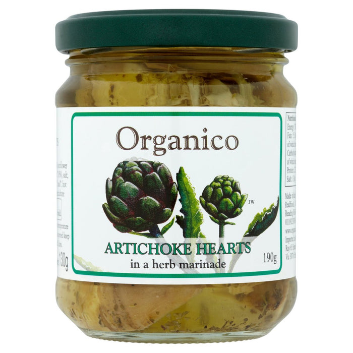Organico Artichoke Hearts in a Herb Marinade 190g