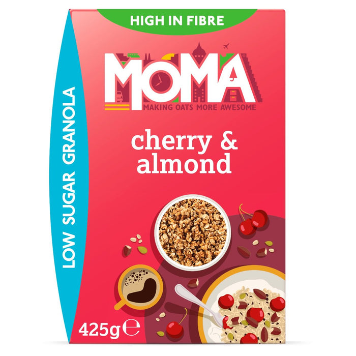 MOMA Cherry & Almond Low Sugar Granola 425g