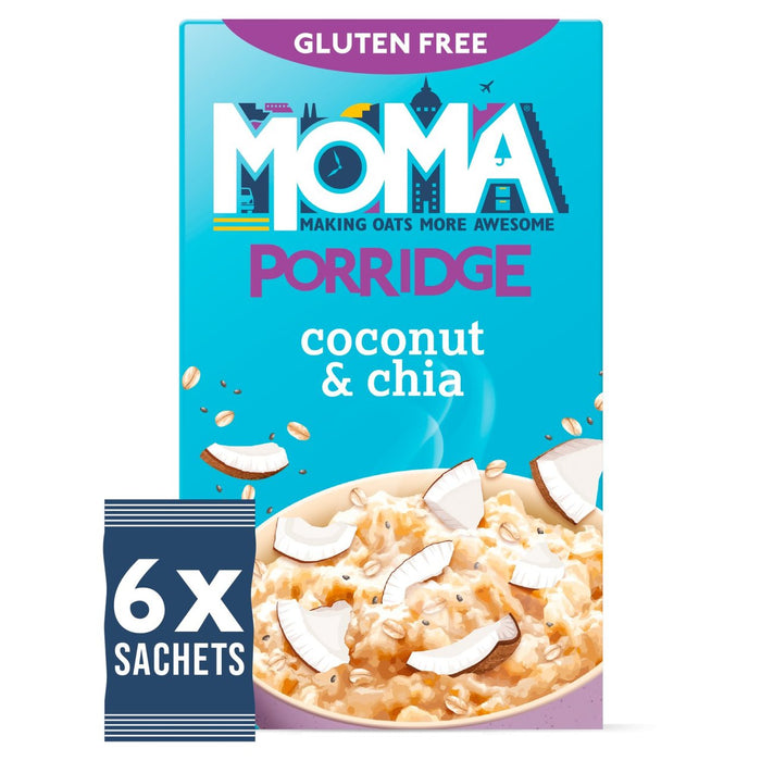 MOMA Coconut & Chia Porridge Sachets 6 per pack