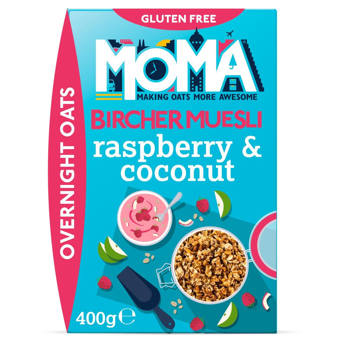 MoMA Gluten Free Raspberry & Coconut Bircher Müsli 400g