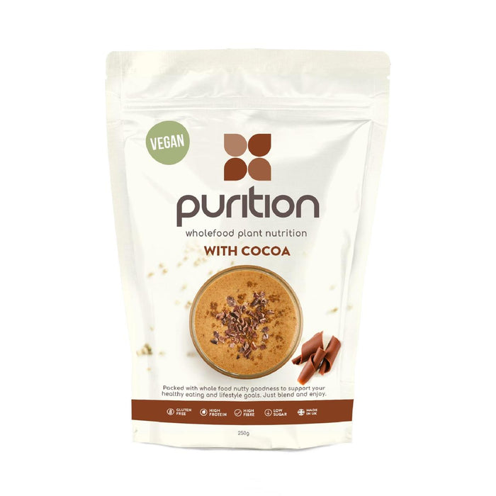 Purition Cocoa Vegan Wholefood Nutrition Powder 250g