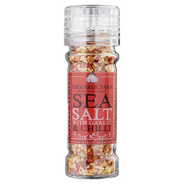 Le sel de mer de la ferme à l'ail avec le piment 60g