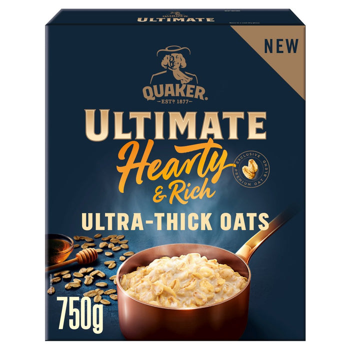 Quaker Ultimate Hearty & Rich Ultra Thick Porridge Oats 750g