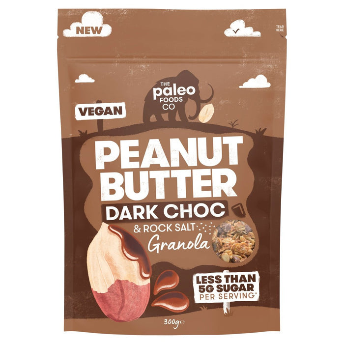 Die Paleo Foods Co Peanut Butter & Dark Choc Granola 300G