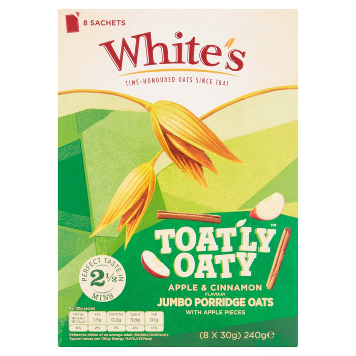 White's Toat'ly Oaty Apple & Cinnamon 8 per pack