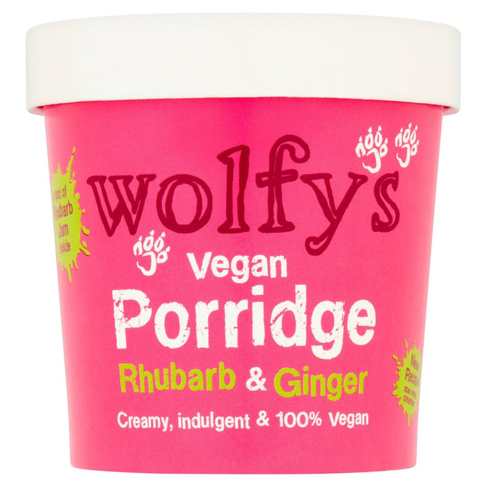 Wolfy's Vegan Rhubarb & Ginger Porridge 84g
