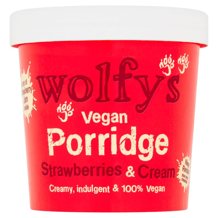 Wolfy's Vegan Strawberries & Cream Porridge 84g