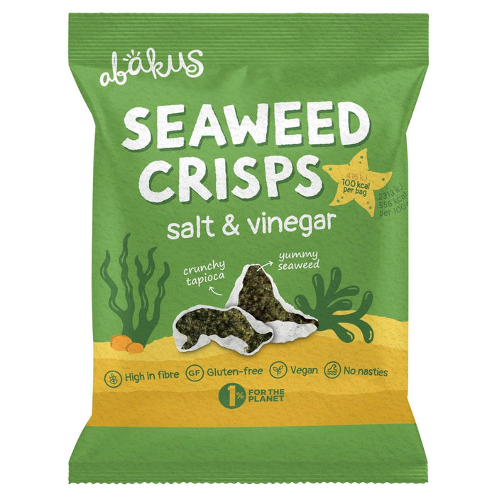 Abakus Foods Seaweed Crisps Salt & Vinegar 18g