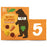 Bear Paws Fruit & Veg Shapes Mango & Zanahorias 2+ años Multipack 5 x 20g