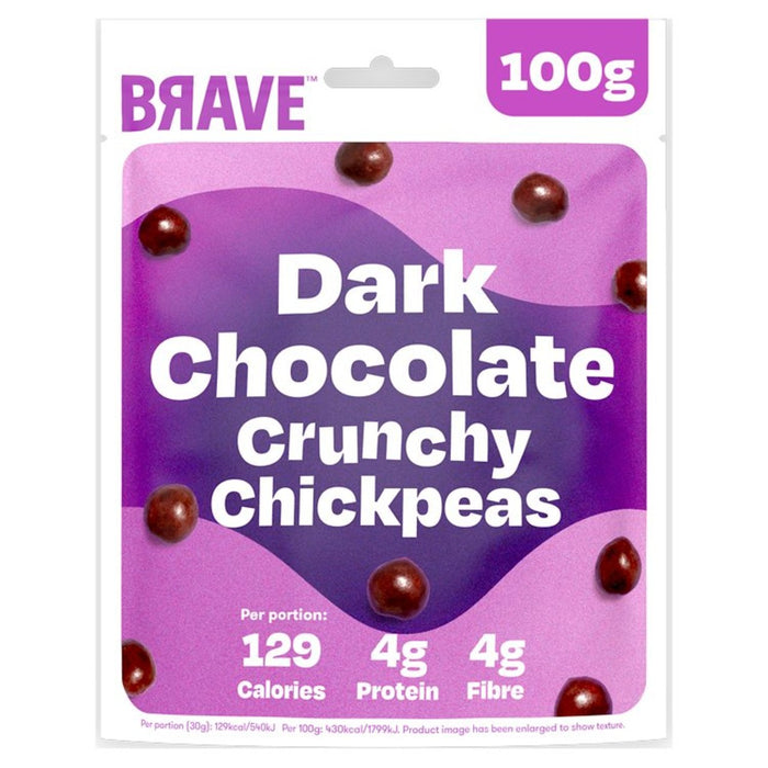 Brave geröstete Kichererbsen dunkle Schokolade 100g teilen