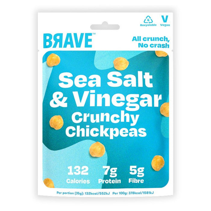 Brave Roasted Chickpeas Salt & Vinegar 35g