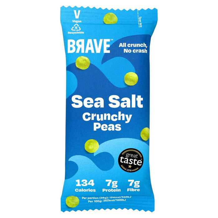 Valientes guisantes asados ​​sal marina 35 g
