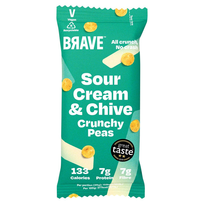 Brave Roasted Peas Sour Cream & Chive 35g
