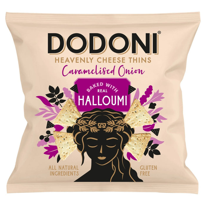 Dodoni Cheese Thins Halloumi & Caramelised Onion 80g