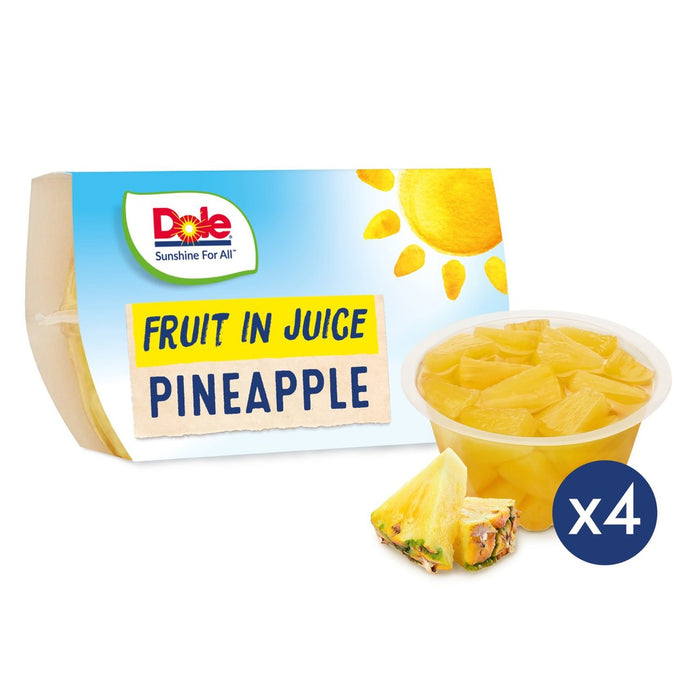 Dole Pineapple en jugo de frutas de frutas multiplicar 4 x 113g