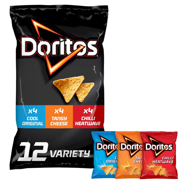 Doritos variedad tortilla chips 12 por paquete