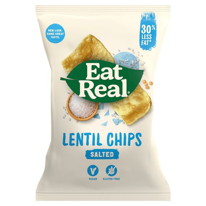 Essen Sie echte Linsen -Meersalz -Chips 113g
