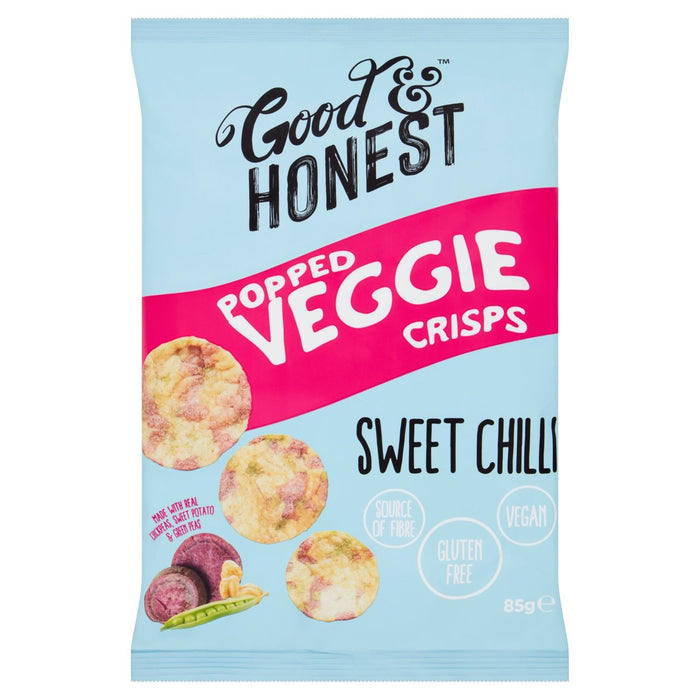 Good & Honest Popped Veggie Chickpea Sweet Potato Pea Sweet Chilli 85g