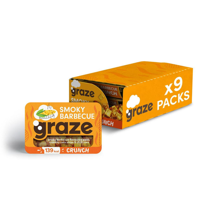 Graze Crunch Smoky Barbecue Box 252g (9 Pack)