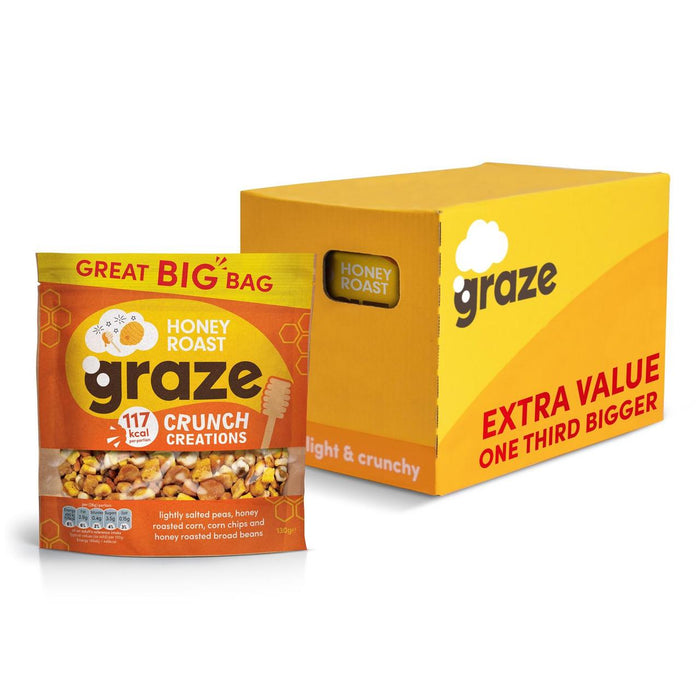 Craze Honey Roast Crunch Compartiendo bolsas 6 x 130g