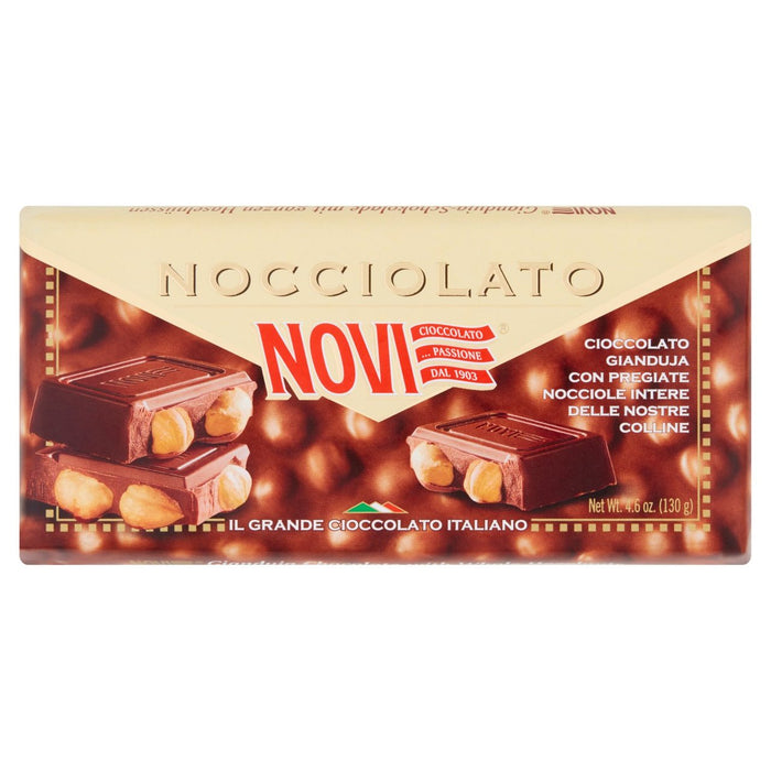 Novi Nocciolato Gianduja Chocolate with Whole Hazelnuts 130g