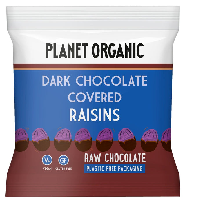 Raisins en recouverte de chocolat biologique planète 40g