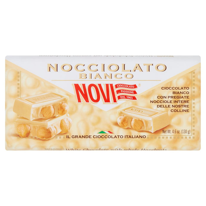Novi White Chocolate with Whole Hazelnuts 130g