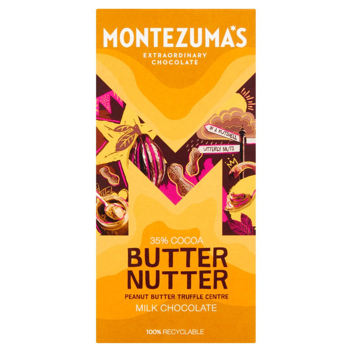 Montezuma's Butter Nutter Milk Peanut Butter Truffle Bar 90g