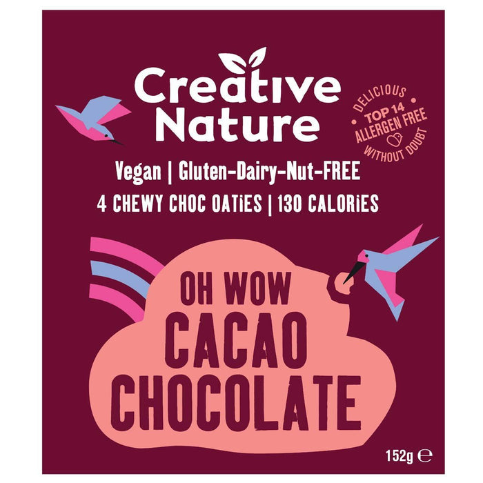 Naturaleza creativa Cacao Chocolate Fruit Oatie Bar 4 x 38g