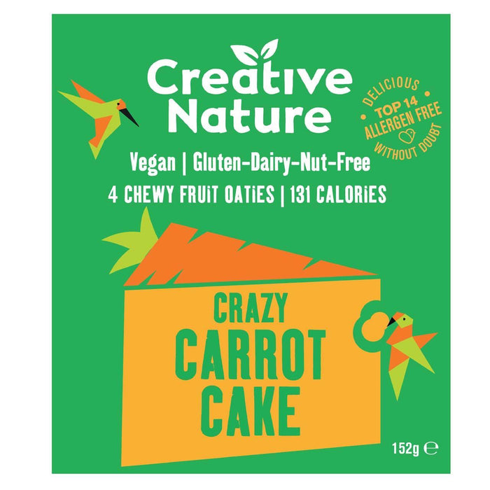 Creative Nature Carrot Cake Fruit Oatie Bar Multipack 4 x 38g