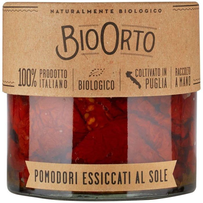 Bio Orto Organic Sundried Tomatoes in Extra Virgin Olive Oil 212g