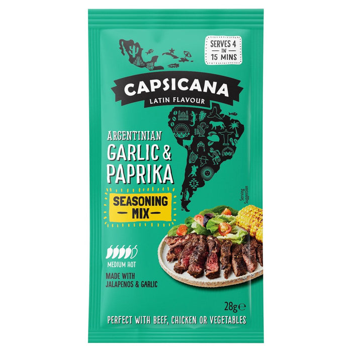 Capsicana Garlic & Paprika Fajita Seasoning Mix 28g