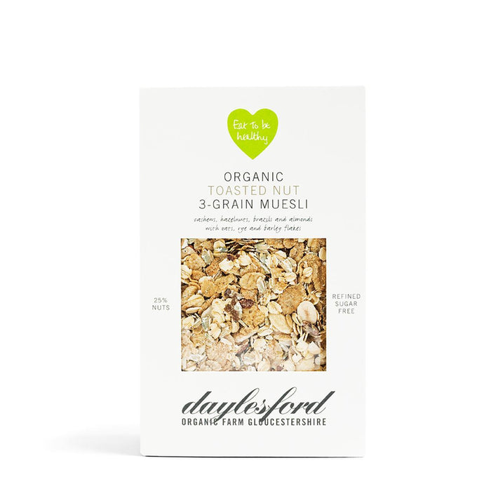 Daylesford Organic Toasted Nut 3 Grain Muesli 450g