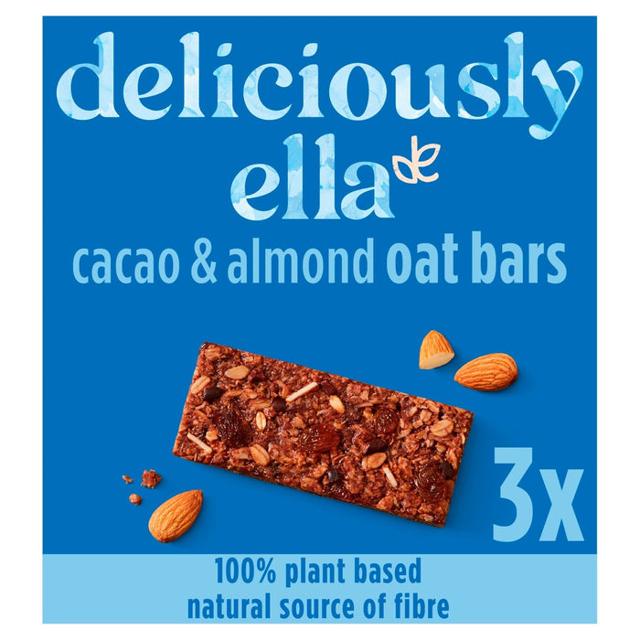 Deliciosamente Ella Cacao y Almond Oat Bar Multipack 3 x 50g