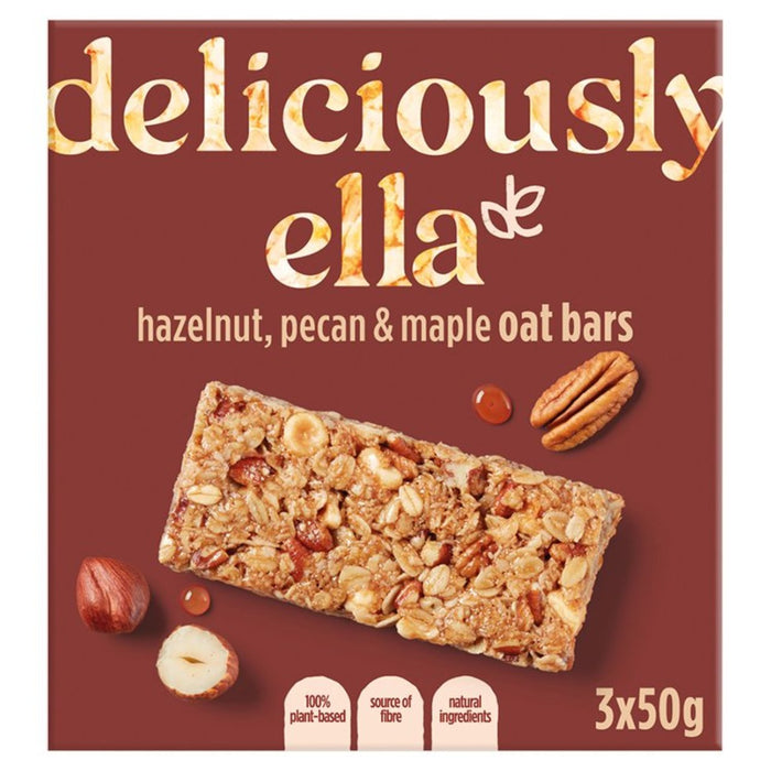 Deliciously Ella Hazelnut Pecan & Maple Oat Bar 3 x 50g