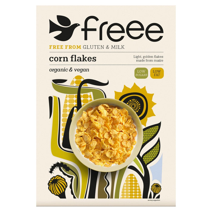 Doves Farm Freee Gluten sans flocons de maïs biologiques 325g