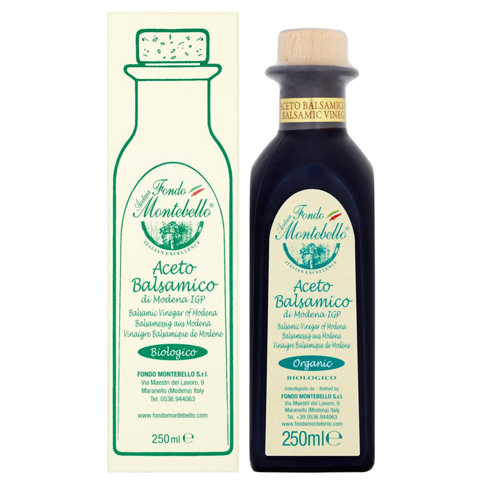 Fondo Montebello Vinuar balsamique vieilli organique de Modène 250 ml
