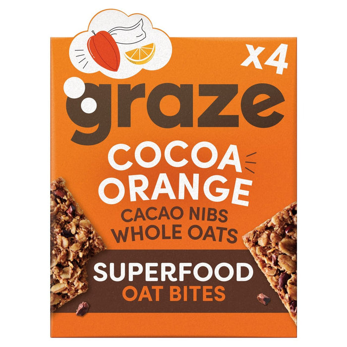 Graze Cocoa Orange Oat Boosts 4 per pack