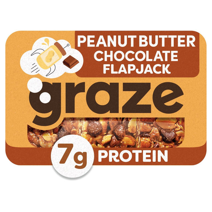 Graze Flapjack Peanut Butter Chocolate Protein 50g