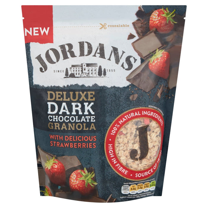 Jordans Deluxe Nark Chocolate & Strawberry Granola 550G