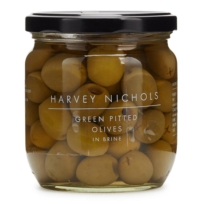 Harvey Nichols Green Pitted Olives In Brine 410g