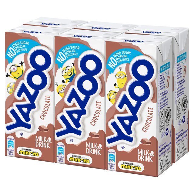 Yazoo no hinzugefügt Zuckerschokolade 6 x 200 ml